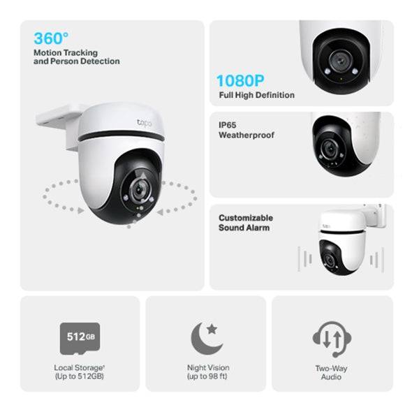Camara Vigilancia Tp-link Tapo C500 Exterior 360° Resolución 1080p, Detección Movimiento, Compatible Alexa y Google - Achorao