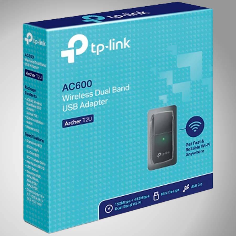 Adaptador Wifi usb Tp-link Archer T2u Ac600 Dual band - Achorao