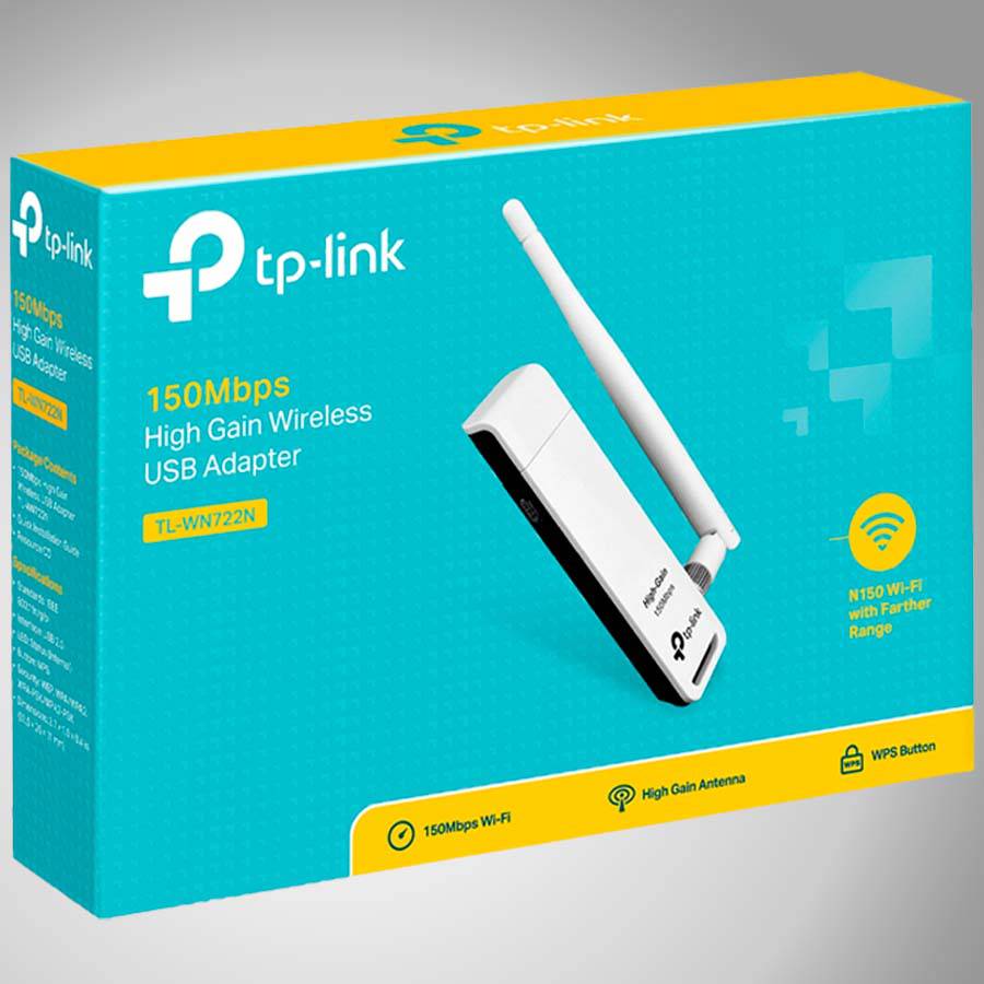 Adaptador Wifi Usb TP-link Tl-wn722n 150mbps - Achorao