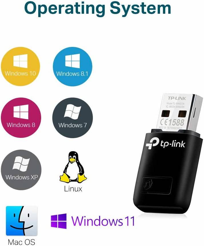 Adaptador Wifi Usb Tp-link Tl-wn823n 300mbps - Achorao