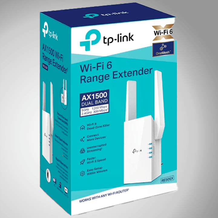 Repetidor de WiFi Tp-link Re505x Gigabit Wi-fi 6 Ax1500 - Achorao