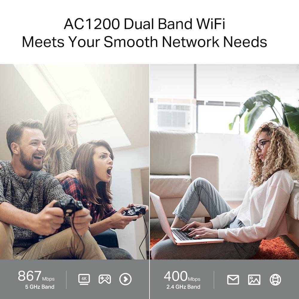 Router Tp-link Archer C64 Dual Band Gigabit Ac1200 - Achorao