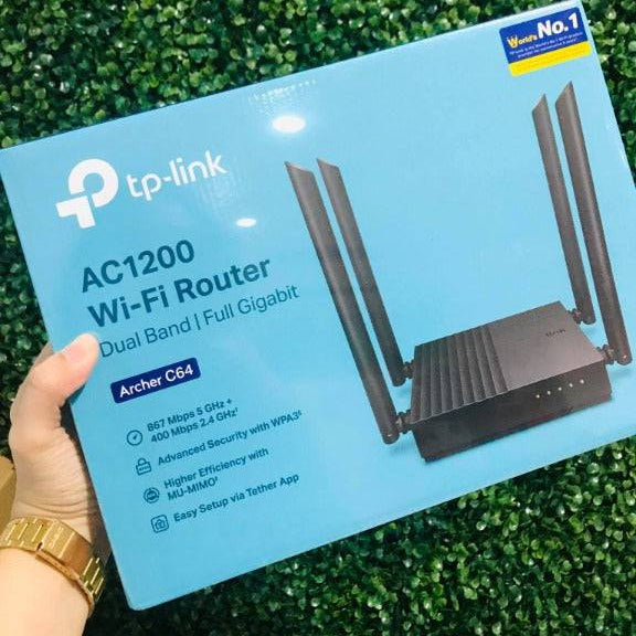 Router Tp-link Archer C64 Dual Band Gigabit Ac1200 - Achorao