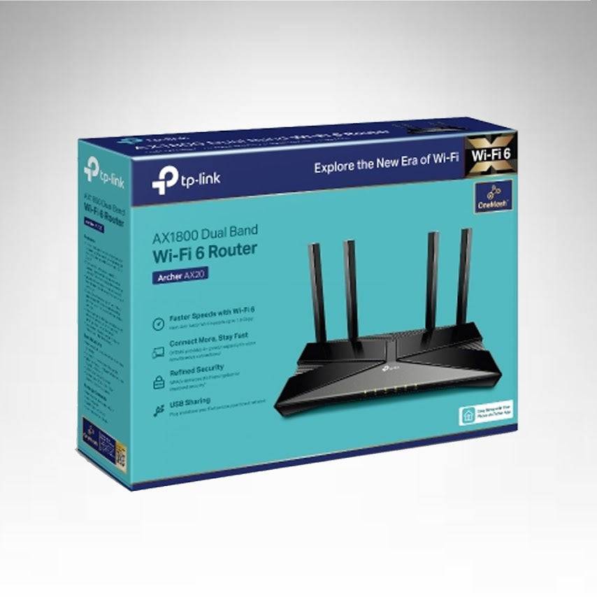 TP Link Archer AX20 AX1800 Doble Banda Wi-Fi 6 Router - Achorao