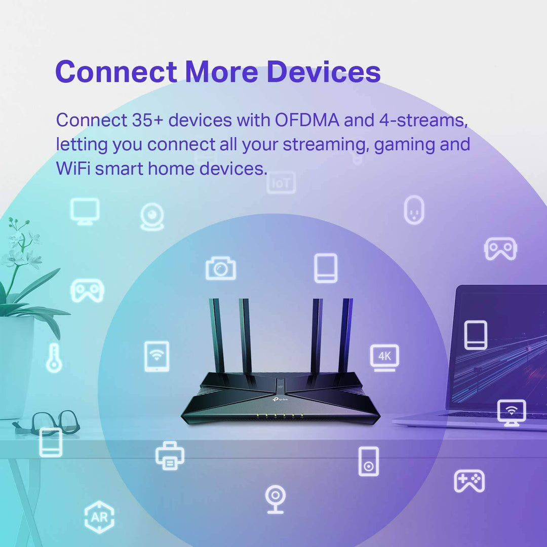 TP Link Archer AX20 AX1800 Doble Banda Wi-Fi 6 Router - Achorao