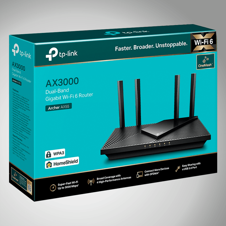 TP Link Archer AX55 Router AX3000 Gigabit Wi-Fi 6 - Achorao
