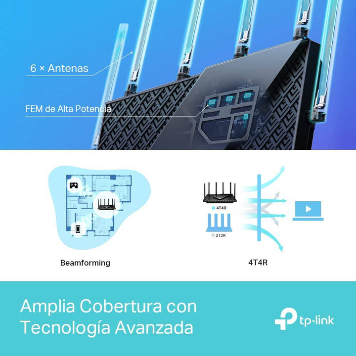 TP Link Archer AX73 Router AX5400 Wi-Fi 6 hasta 5,4Gbps - Achorao