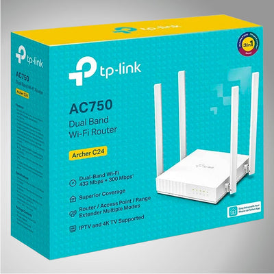 TP Link Archer C24 Router AC750 WiFi de Doble Banda - Achorao