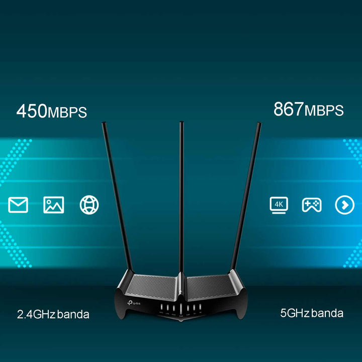 Tp-link Archer C58HP AC1350 High Power Wi-fi Router Speed - Achorao