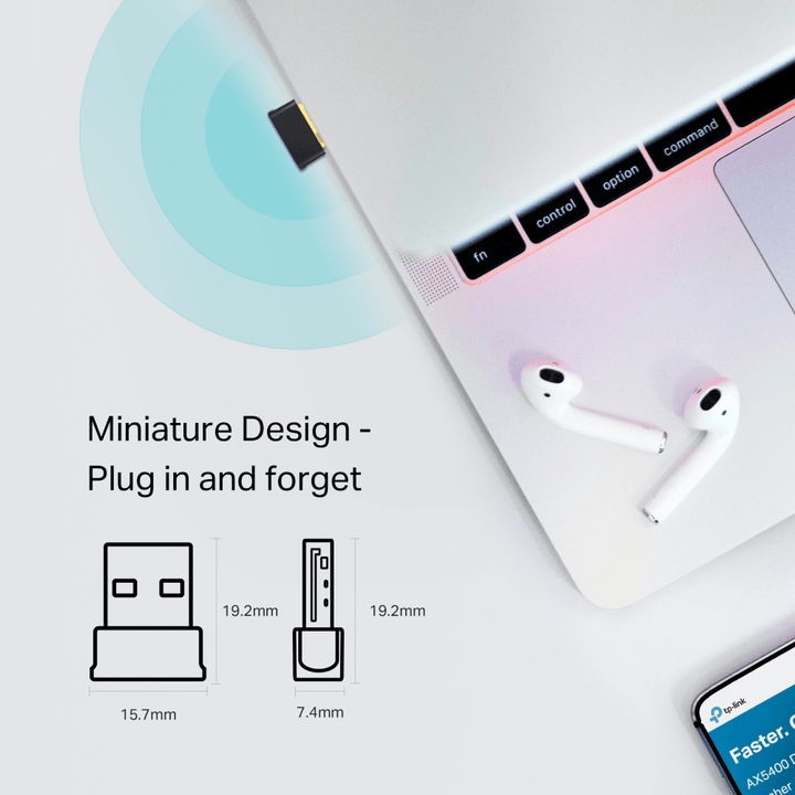 Tp-Link Archer T2UB NANO Adaptador Usb Wifi Bluetooth AC600 2.4-5GHZ - Achorao