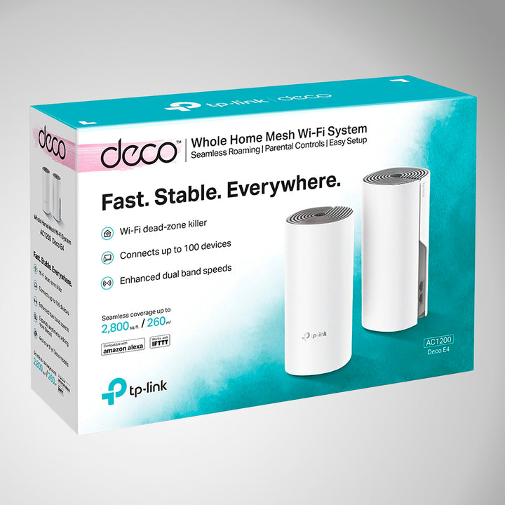 Tp-Link Deco E4 (2pack) SISTEMA WIFI MESH 300MBPS DUAL 2.4-5GHZ - Achorao