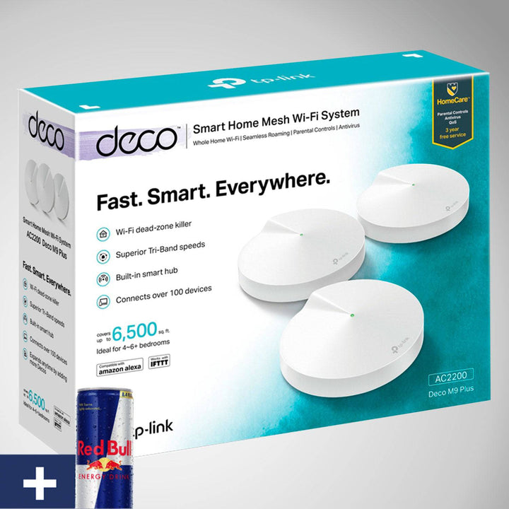 Tp-link Deco M9 Plus 3-pack Ac2200 Smart Home Mesh Wi-fi - Achorao