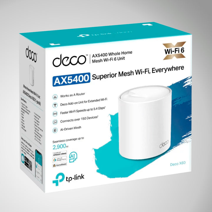 Tp-link Deco X60 1-pack AX5400 Whole Home Mesh Wi-fi - Achorao