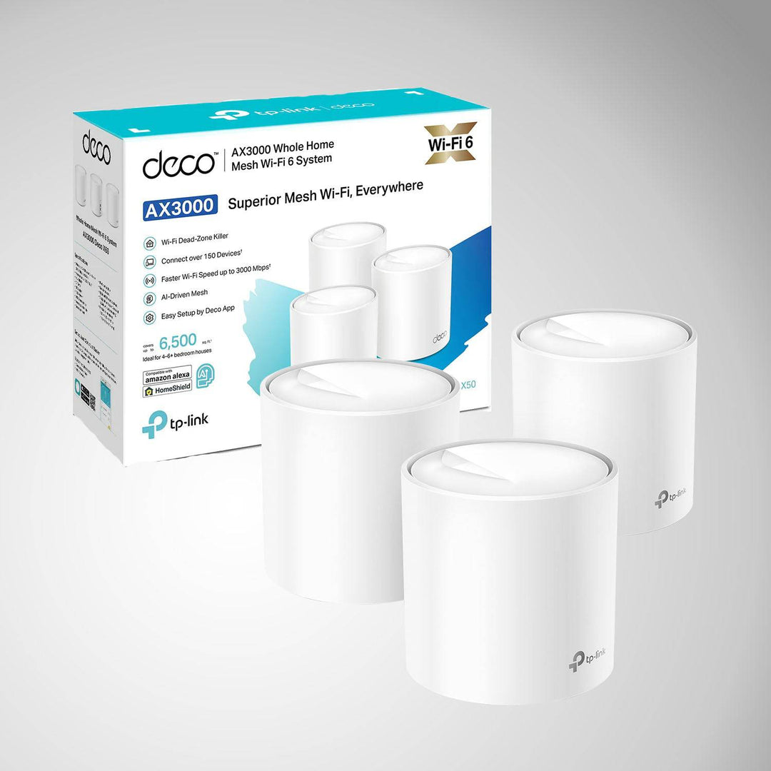TP-Link Deco X60 3-pack WiFi 6 AX3000 Sistema Wi-Fi de malla para todo el hogar - Achorao