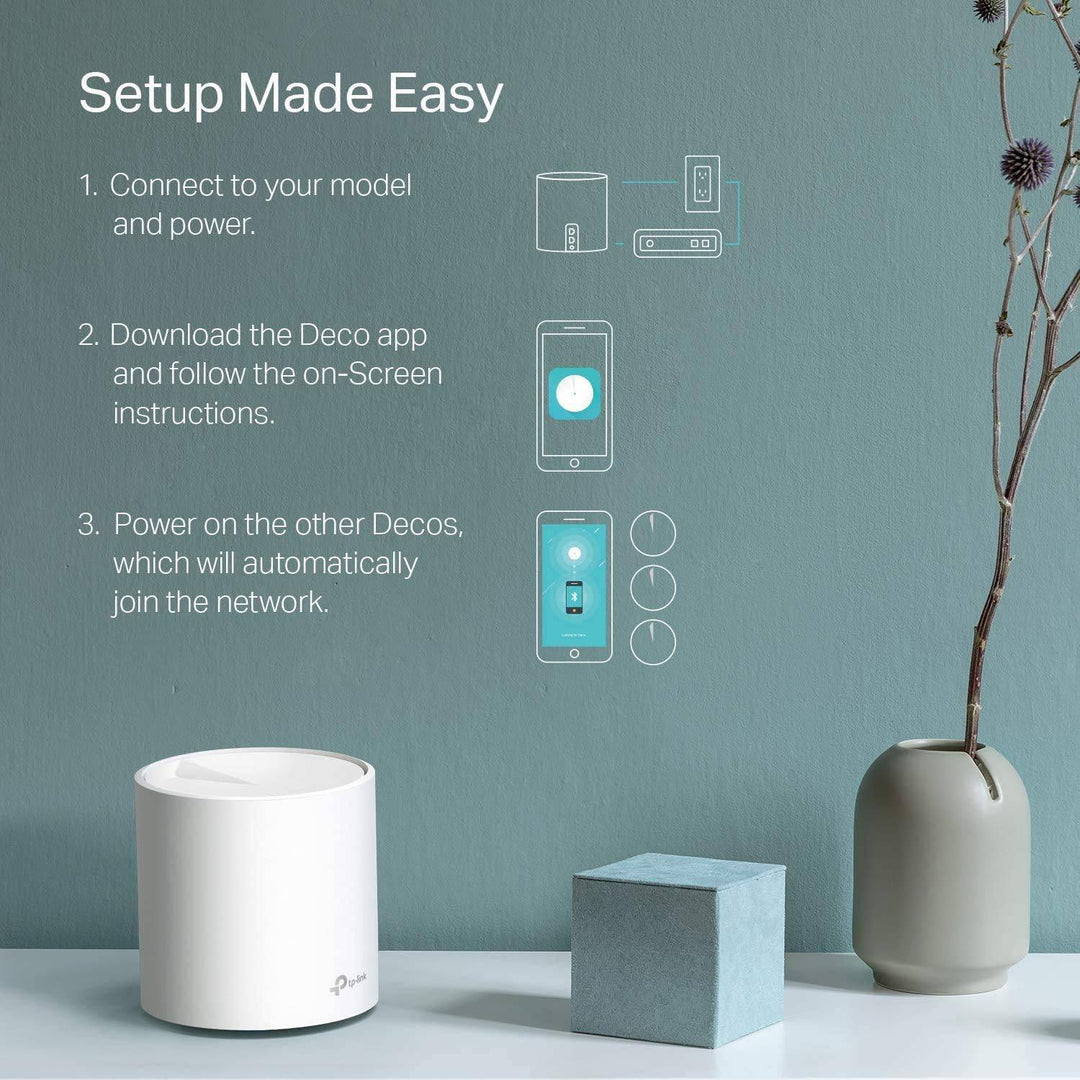 TP-Link Deco X60 3-pack WiFi 6 AX3000 Sistema Wi-Fi de malla para todo el hogar - Achorao