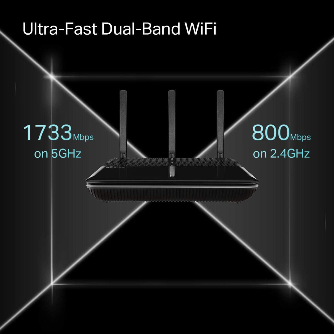 TP-LINK Enrutador WIFI Smart AC2600 (ARCHER A10) - Sin cables Doble Banda, Puertos ETHERNET Gigabit, Largo Alcance, Servidor VPN - Achorao