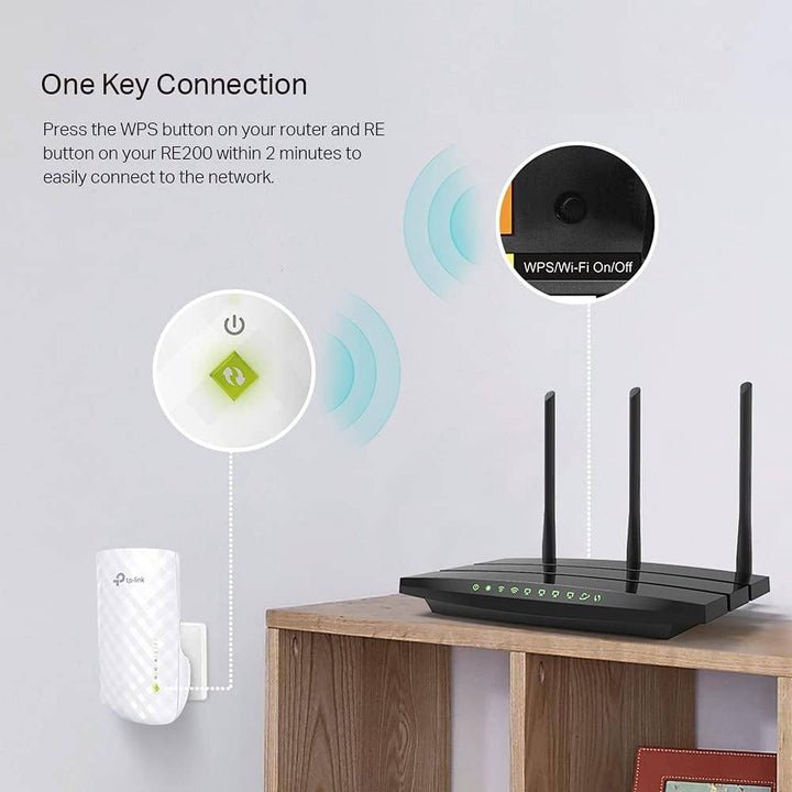 TP-LINK RE200 AC750 - Wi-Fi range extender - Wi-Fi - Dual Band - Achorao