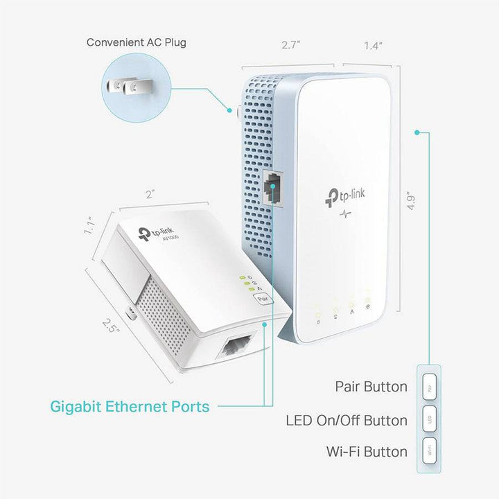 TP Link TL-WPA7517 Kit de Wi-Fi AV1000 Gigabit Powerline - Achorao