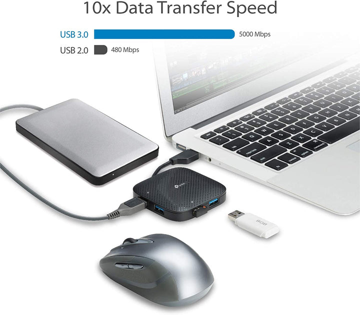 TP Link UH400 Hub de 4 Puertos USB 3.0 Ultra compacto - Achorao