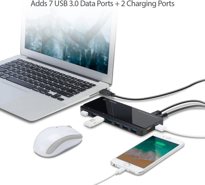 TP Link UH720 Hub de 7 Puertos USB 3.0 - 2 Puertos de Carga - Achorao