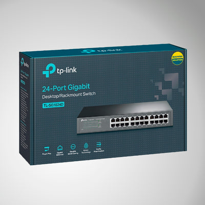 Switch de 24 puertos TP-LINK TL-SG1024D x 10/100/1000 - desktop - Achorao