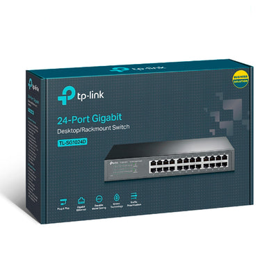Switch de 24 puertos TP-LINK TL-SG1024D x 10/100/1000 - desktop - Achorao