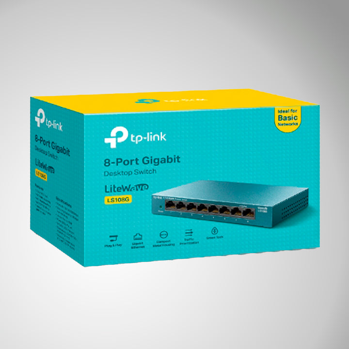 TP Link Desktop Switch 8-Port Gigabit LS108G - Achorao