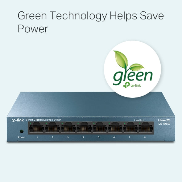TP Link Desktop Switch 8-Port Gigabit LS108G - Achorao