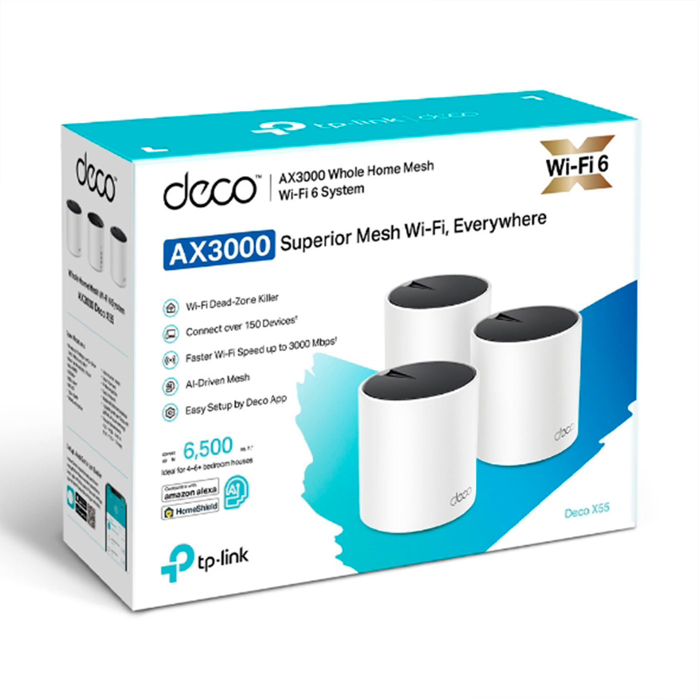 DECO TP-LINK X55 AX3000 Whole Home Mesh WiFi 6 Sistema - Achorao