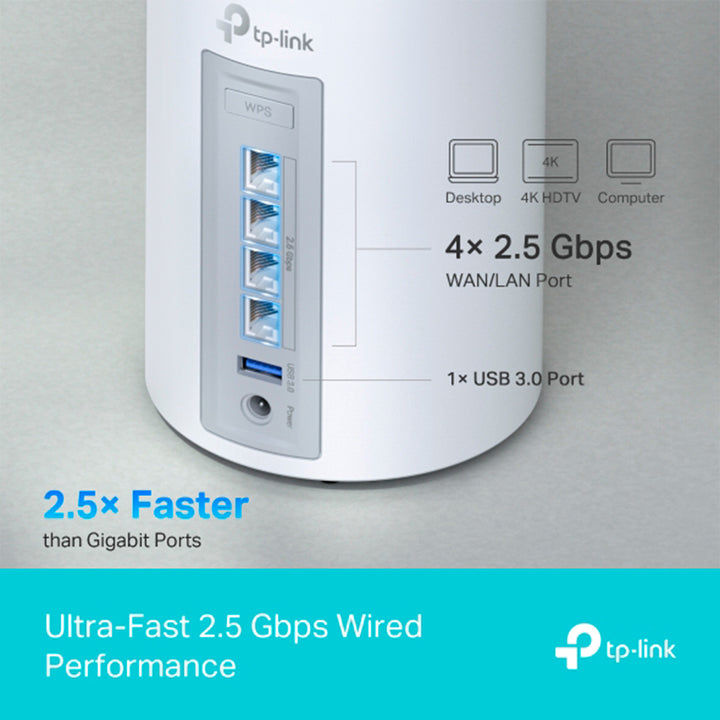 TP-Link Deco BE65 BE11000 Whole Home Mesh Wi-Fi 7 - Achorao