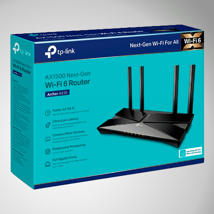 Router Tp-link Archer Ax10 Wi-fi 6 Ax1500 Dual Band - Achorao