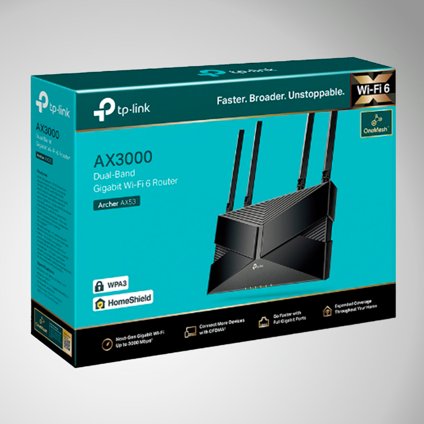 Router Tp-link Archer Ax53 Gigabit Wi-fi 6 Ax3000 One-mesh - Achorao