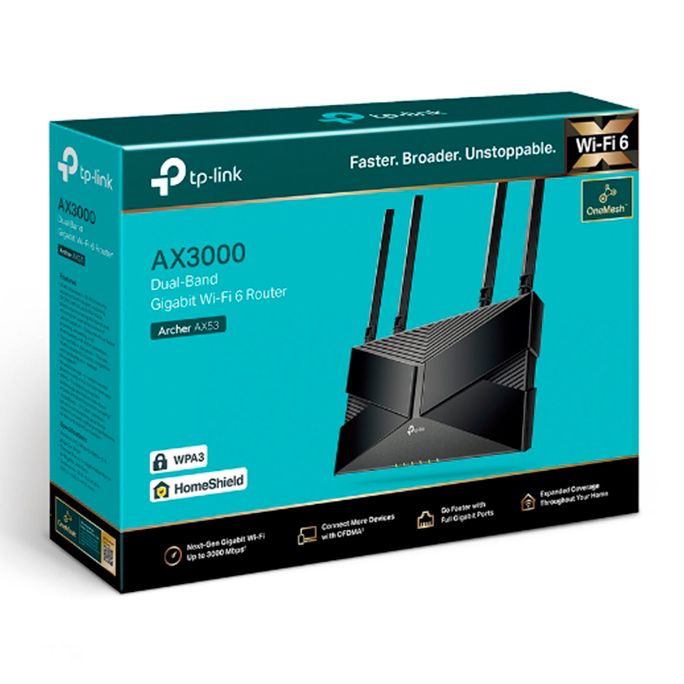 Router Tp-link Archer Ax53 Gigabit Wi-fi 6 Ax3000 One-mesh - Achorao