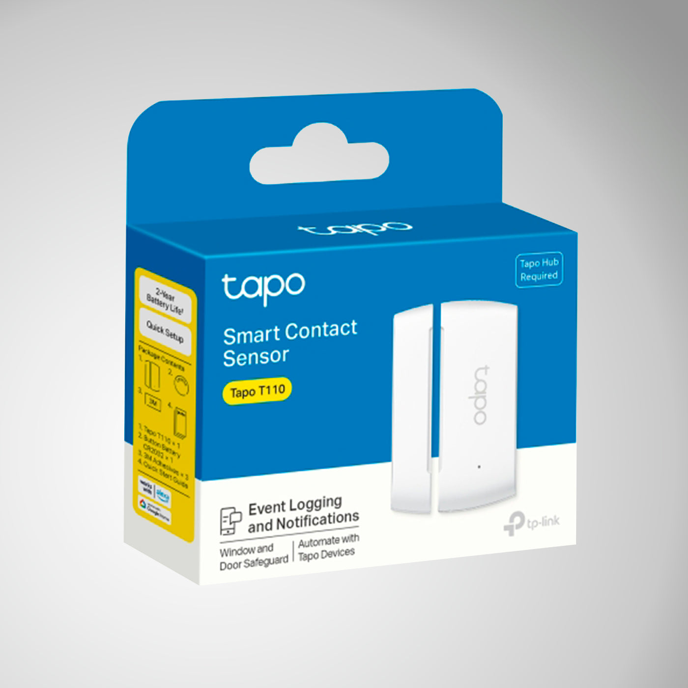 Sensor de contacto inteligente Tp-Link Tapo T110 Smart Door/Window Sensor - Achorao