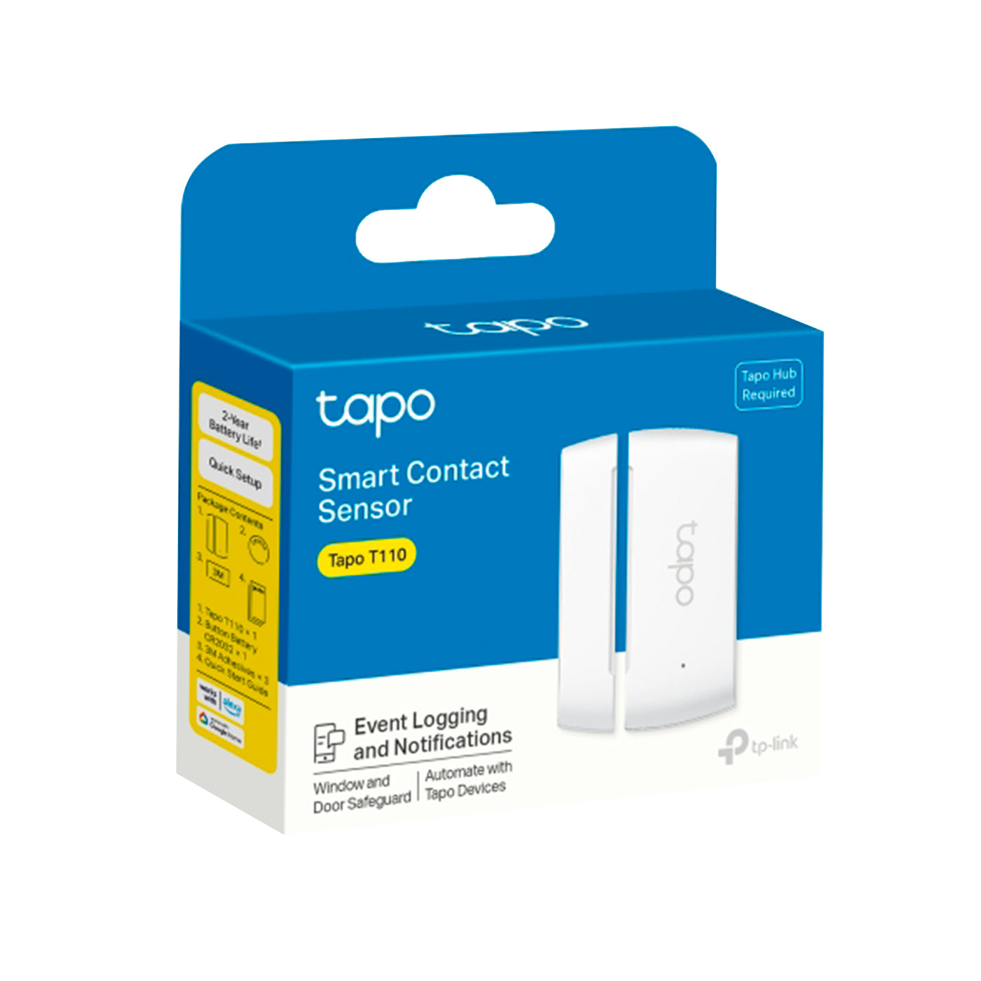 Sensor de contacto inteligente Tp-Link Tapo T110 Smart Door/Window Sensor - Achorao