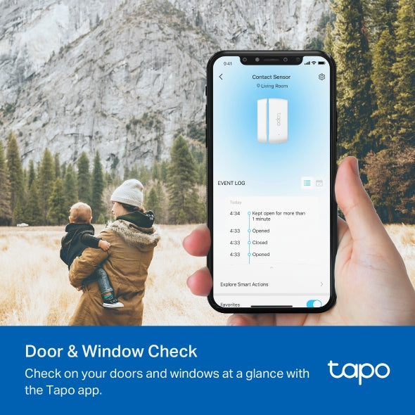 Sensor de contacto inteligente Tp-Link Tapo T110 Smart Door/Window Sensor - Achorao