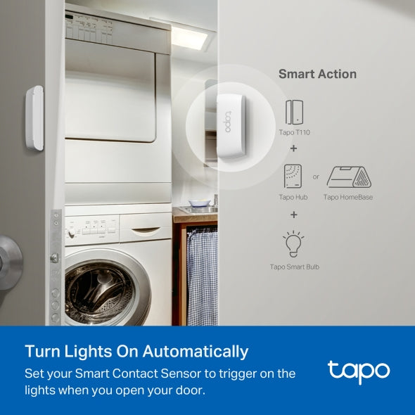 Sensor de contacto inteligente Tp-Link Tapo T110 Smart Door/Window Sensor - Achorao