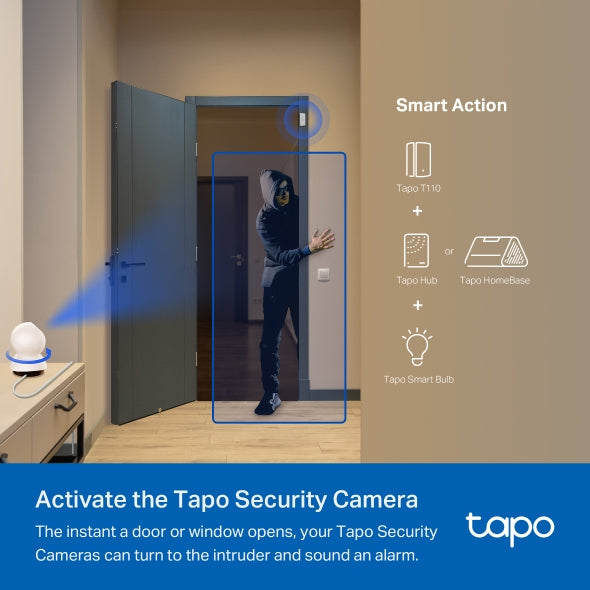 Sensor de contacto inteligente Tp-Link Tapo T110 Smart Door/Window Sensor - Achorao