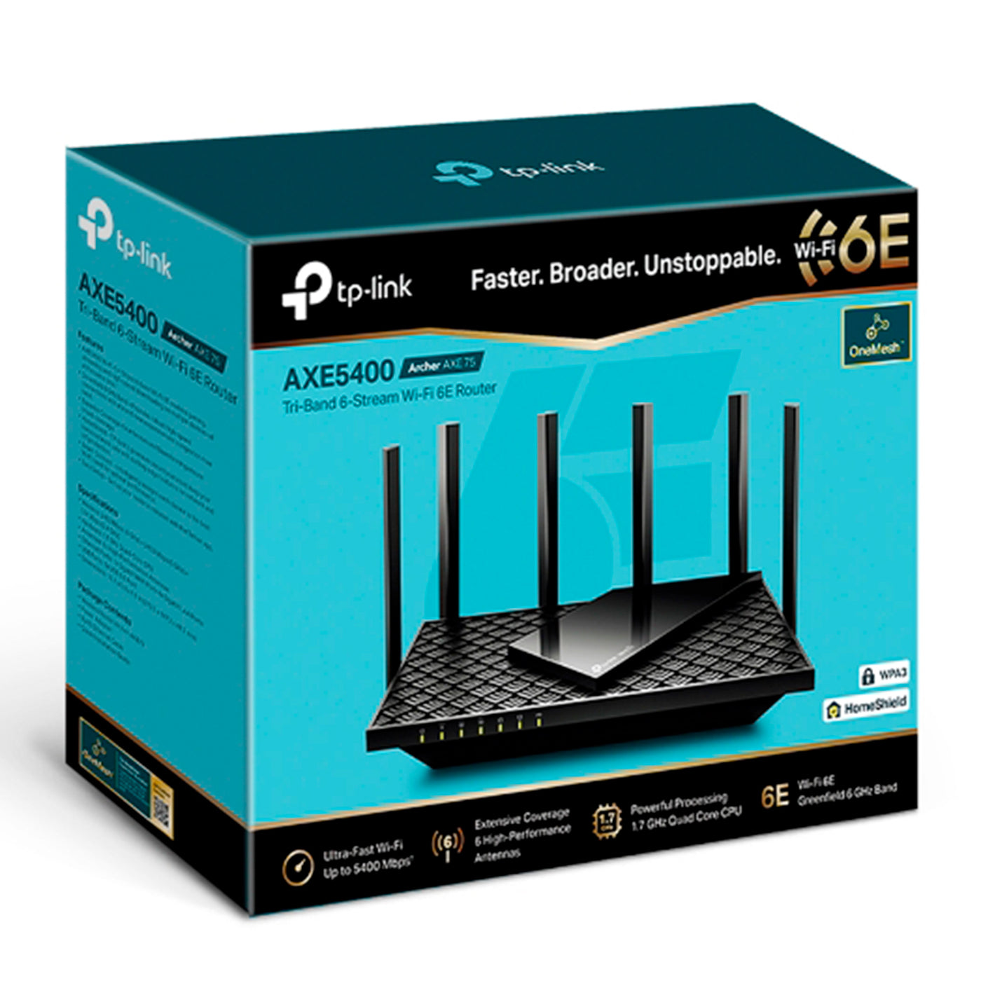 Tp-link Archer AXE75 AX5400 Tri-Band Wi-fi 6E Router - Achorao
