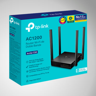 TP Link Archer C50 Router AC1200 WiFi de Doble Banda - Achorao