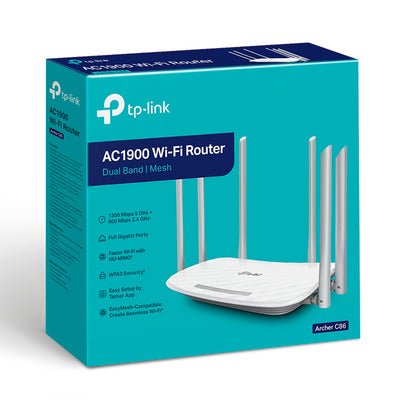 Tp Link Archer C86 Router Wifi Doble Banda 2.4-5GHZ 6 ANTENAS - Achorao