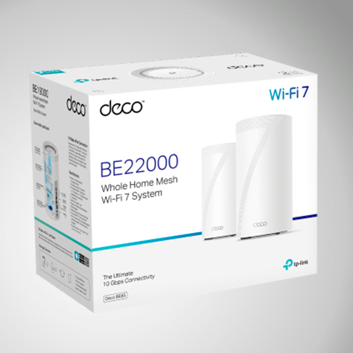 TP-Link Deco BE85 (2-pack) BE22000 Whole Home Mesh Wi-Fi 7 - Achorao