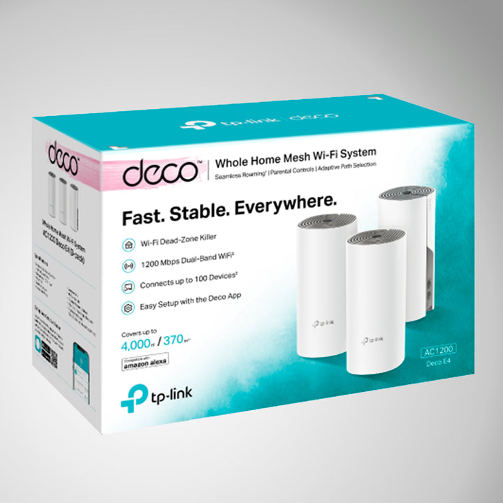Tp-Link Deco E4 (3pack) SISTEMA WIFI MESH 300MBPS DUAL 2.4-5GHZ - Achorao