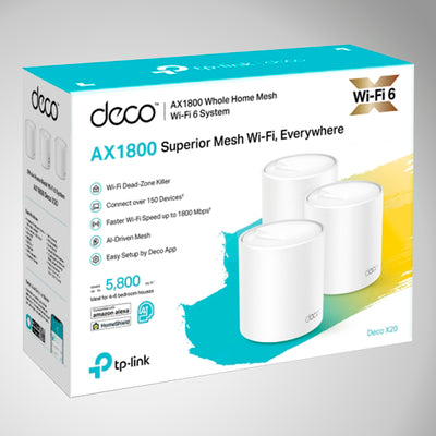 TP Link Deco X20 3pack Ax1800 WiFi 6 Mesh Para Toda La Casa - Achorao