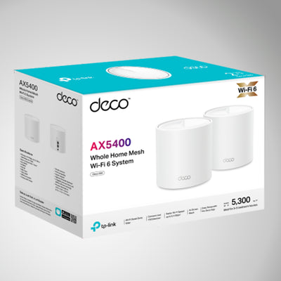 TP-Link Deco X60 (2-Pack) V3.2 - WiFi Mesh AX5400 Mbps, Sistema WiFi 6, Cobertura WiFi - Achorao