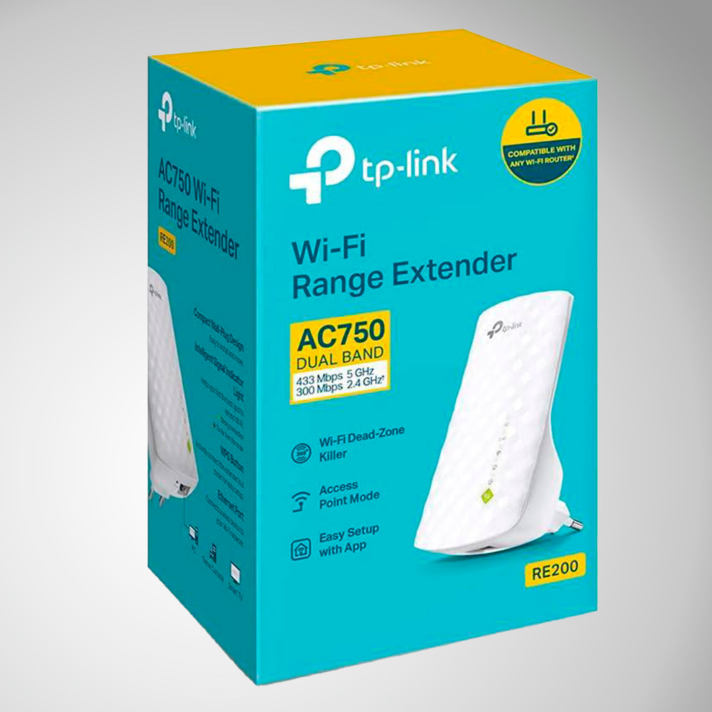 TP-LINK RE200 AC750 - Wi-Fi range extender - Wi-Fi - Dual Band - Achorao