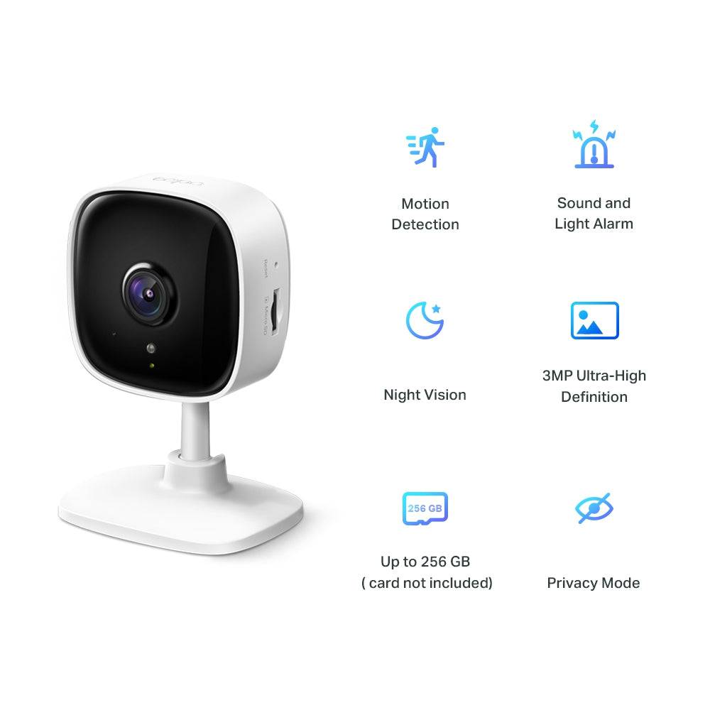 Tp-Link Tapo C110 Home Security Wi-fi Camara 3MP(P163B) - Achorao