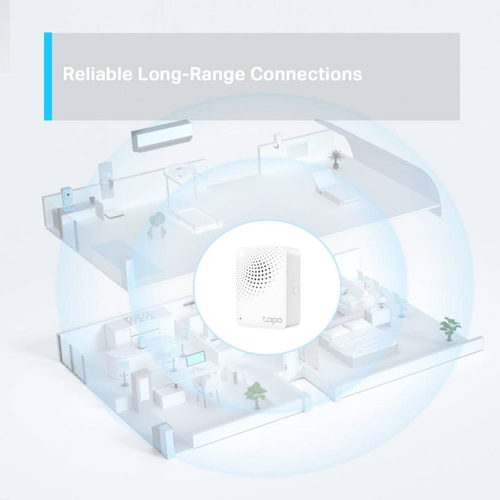 TP-Link Tapo H100 Smart Hub with Chime con 19 Tonos, Control Inteligente centralizado Hogar, Enlace a WiFi hasta 64 Dispositivos - Achorao