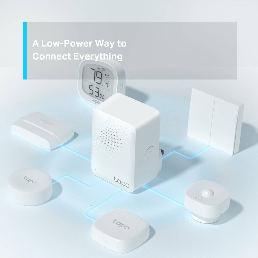 TP-Link Tapo H100 Smart Hub with Chime con 19 Tonos, Control Inteligente centralizado Hogar, Enlace a WiFi hasta 64 Dispositivos - Achorao