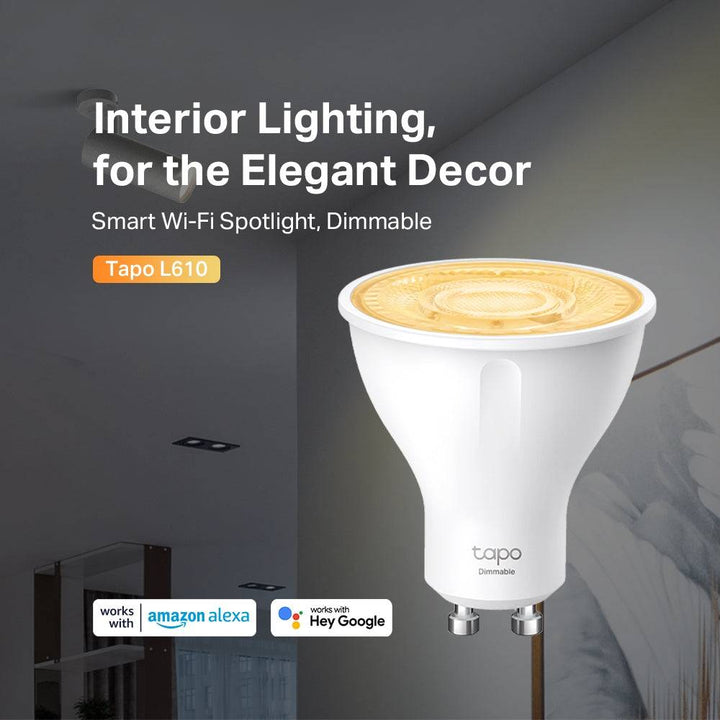Tp-Link Tapo L610 Smart Wi-fi Spotlight Dimmable SPEC - Achorao